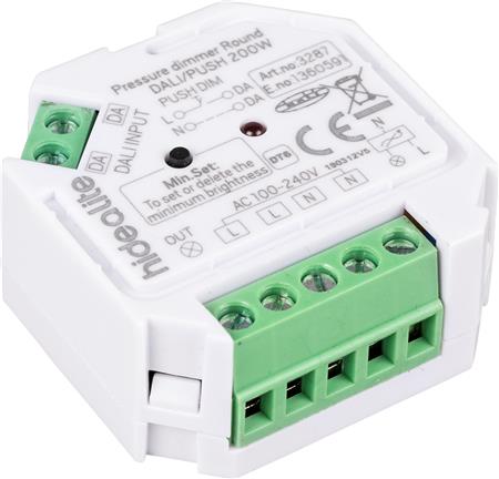 Solar Light Tryk-Lysdæmper Rund Dali/Push 200W