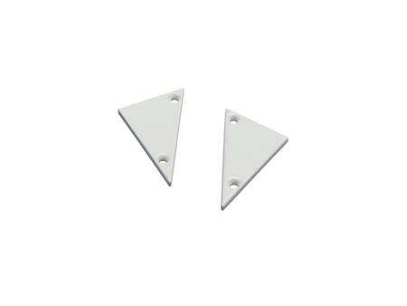 Solar Light Endedæksel Wedge Hvid 2 Stk