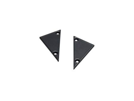 Solar Light Endedæksel Wedge Sort 2 Stk - 2 Stk.