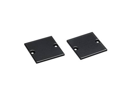 Solar Light Endedæksel 30X30 Sort 2 Stk
