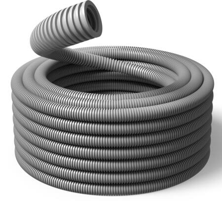 Solar Plus Flexrør 50Mm Halogenfri Grå Rg25 - 25 Meter