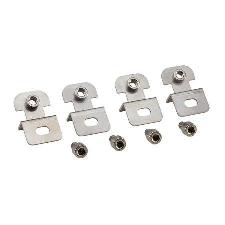 Fibox Vægbeslag(4)Rustfristål 10Mm Væg/Kabinet