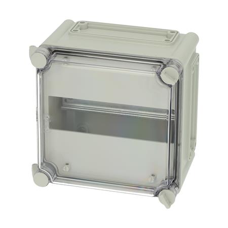 Fibox Din-Skinnekasse 190X190X130 Hængslet Låg