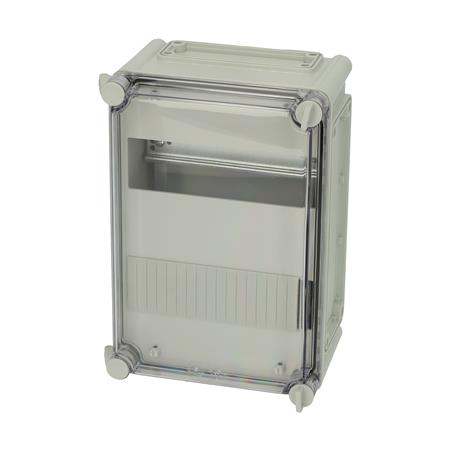 Fibox Din-Skinnekasse 280X190X130 Hængslet Låg