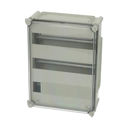 Fibox Din-Skinnekasse 380X280X130 Hængslet Låg