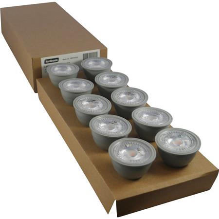 Nordtronic 10 Stk. Lyskilde Gu10 5,5W 2700K Cri>90