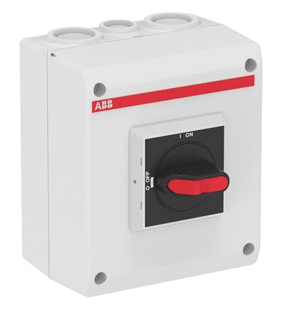 Abb Sikh.Afbr. 4P 16A M25 Sort Greb