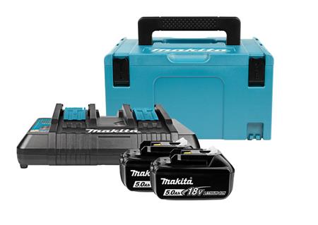 Makita Batteripakke 2 X Bl1850B + Dc18Rd