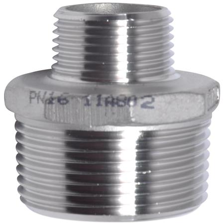 Solar Plus Brystnippel 1 1/2X1 Aisi 316