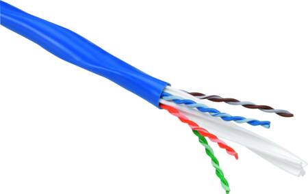 Netconnect Kabel Kat6A U/Utp 4P 305M Blå Dca - 305 Meter