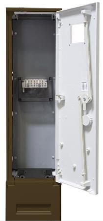 Fibox Målergadeskab Med Stikbensklemmer Grøn