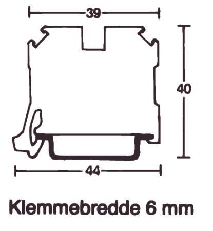 Weidmüller Gennemgangsklemme   Sak2,5/35Pa
