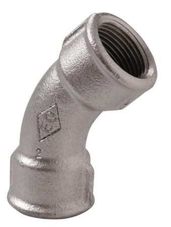Solar Plus Vinkel Galv. Mf/Mf 45Gr 1/2