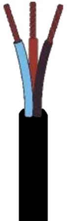 Nkt Ledning 3X0,75 Pkl Sort S100 - 100 Meter