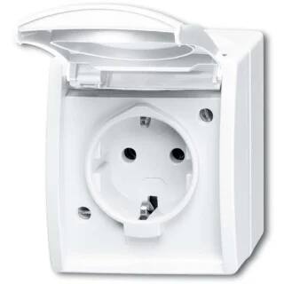 Fix-Pro Ocean Schuko Stikkontakt Hvid