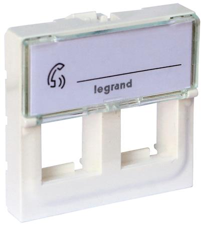 Legrand Mosaic 2M Dataudtag 2 X Keystone Hvid