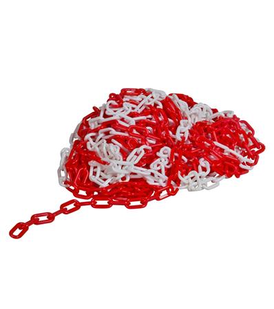 Sydvesta Plastkæde Rød/Hvid Sia 25 Mtr