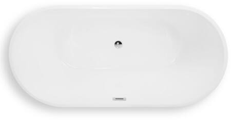 Blue Label Badekar 1800 Mm Mat Hvid, Fritstående