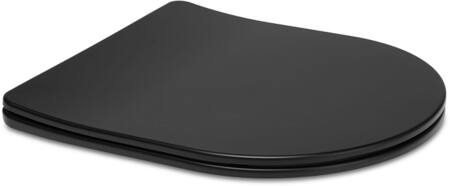 Blue Label Toiletsæde Soft Close & Qr Mat Sort