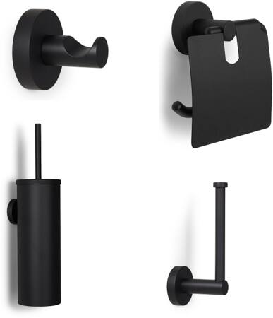 Blue Label Toiletsæt Bundle Mat Sort