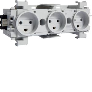 Hager Stikkontakt Ecoline 3Xdk Frontm