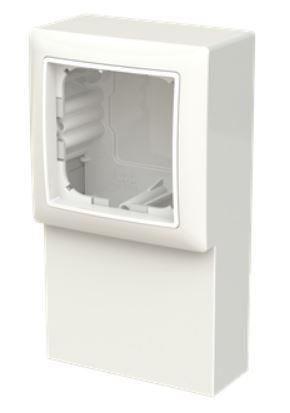 Abb B55 Panelunderlag, 1 Modul, Blank Hvid