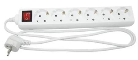 Solar Plus Stikdåse 6R M. Jord 5 M Hvid