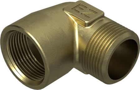 Solar Plus Vinkel Ms Krom 90 Gr. 3/8" Mn