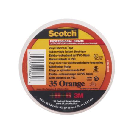 3M Tape 35 Vinyl Orange 19Mmx20M