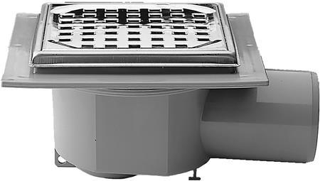 Purus Afløbsskål Ø75Mm Vandret Beton