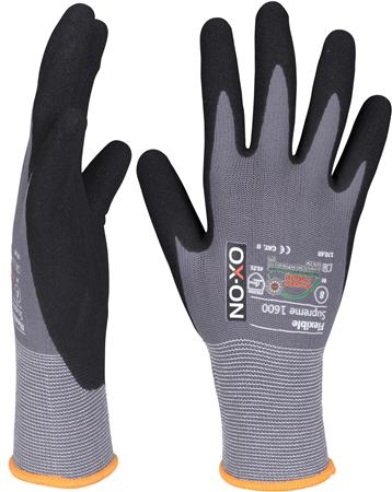 Ox-On Handske Flexible Supreme 1600 Str:9 - 12 Par