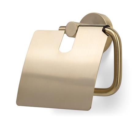 Blue Label Toiletrulleholder M/Låg Børstet Guld