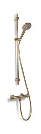 Blue Label Termostatarmatur M/Brusesæt Børstet Guld