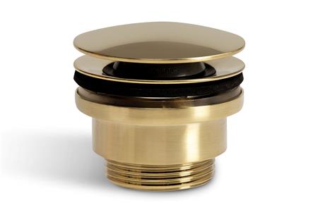 Blue Label Pop Up Bundventil Børstet Guld 1 1/4"