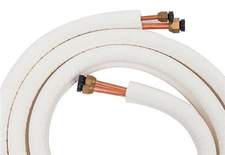 Solar Plus Dobbelt Kobberrør 1/4"-3/8" 7M M. Kappe