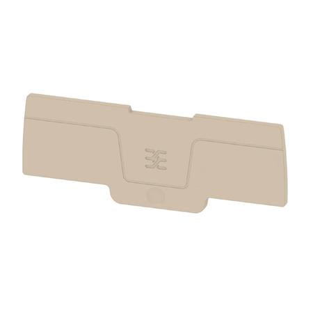 Weidmüller Snap In, Endeplade, Beige, 4P