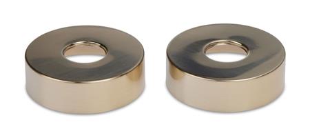 Blue Label Rosette 74Mm Sæt 2Stk Børstet Guld