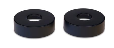 Blue Label Rosette 74Mm Sæt 2Stk Mat Sort