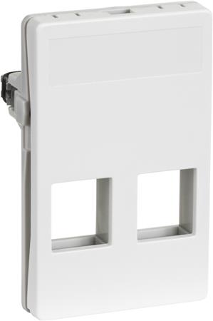 Lauritz Knudsen Udtag Fuga T3 2X Keystone (L) 1,5M Hvid