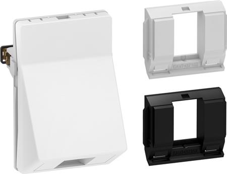 Lauritz Knudsen Udtag Fuga 1X Keystone 1,5M Vinkel Hvid