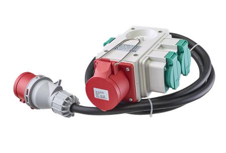 Solar Forgrenerboks 1Xcee Udtag + 3Xdk Udtag