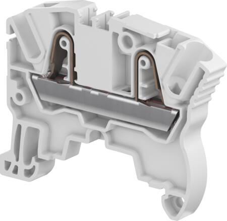 Te Connectivity Gennemgangsklemme Fjeder 4Mm² Grå