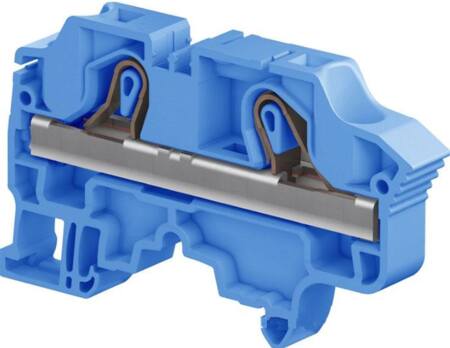 Te Connectivity Gennemgangsklemme Fjeder 10Mm² Blå