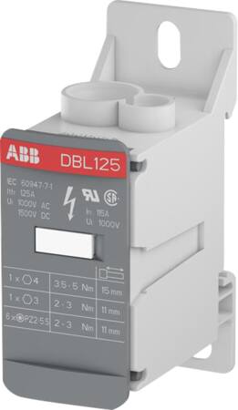 Te Connectivity Abb Distributionsblok Type Dbl 125A