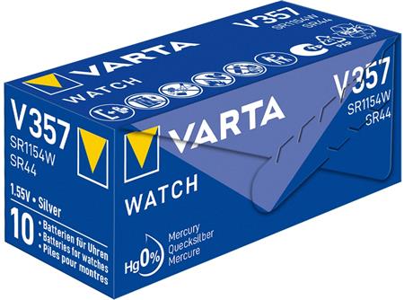 Varta Batteri V357 Sr44 1,55V 180Mah