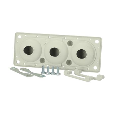 Fibox Membran Flange Sæt Fmf 3, 214 X 82 Mm