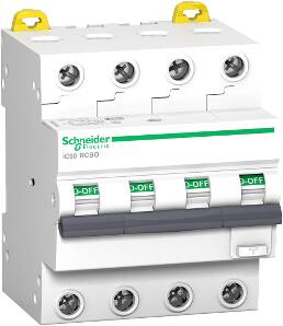 Schneider Electric Kombiafbr. 10A 300Ma C 4P 4M