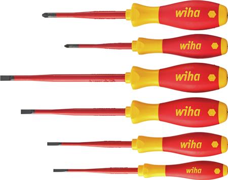Wiha Skruetrækkersæt 6 Dele Slimfix 1000V