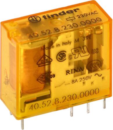 Finder Printrelæ 8A 2C/O 230Vac