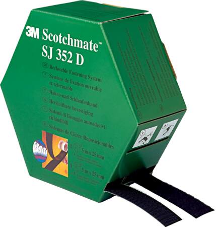 3M Selvklæbende Velcrobånd Sj-352D 25Mmx5M